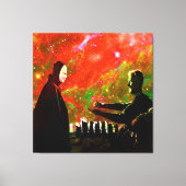 Kaas spelen met de dood canvas afdruk (Voorkant)