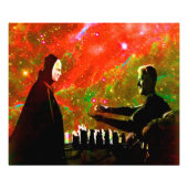 Kaas spelen met de dood foto afdruk (Voorkant)