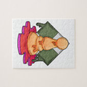 Kaas stuk Pawn Legpuzzel (Horizontaal)