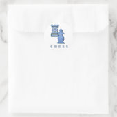 Kaas Stukjes ticker Ronde Sticker (Tas)