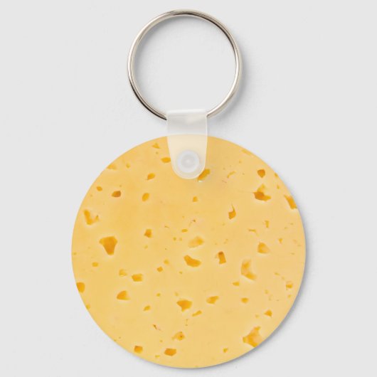 Kaas Textuur Patroon Sleutelhanger (Voorkant)