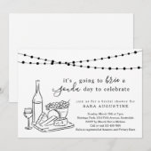 Kaas Theme Bridal Shower Uitnodiging (Voorkant / Achterkant)