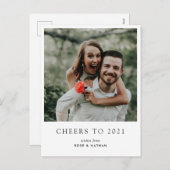 Kaas tot 2021 de Moderne Foto van het Manuscript N Feestdagenkaart (Voorkant / Achterkant)