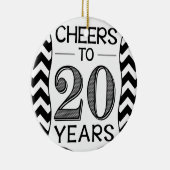 Kaas tot 20 jaar keramisch ornament (Rechts)