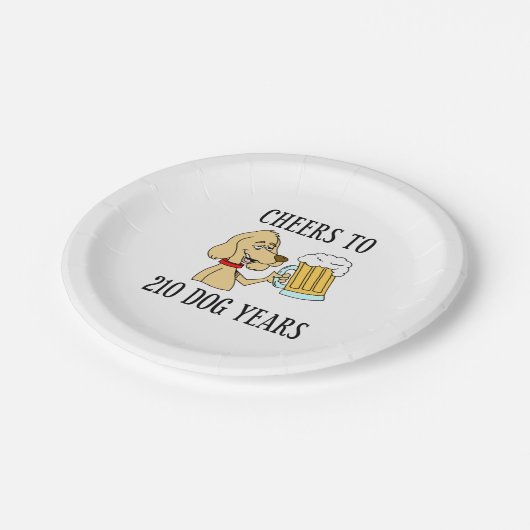 Kaas tot 210 mg 30e verjaardag Bord papier (Gekanteld)