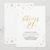 Kaas tot 21 | 21e uitnodiging van de partij Gold (Voorkant / Achterkant)