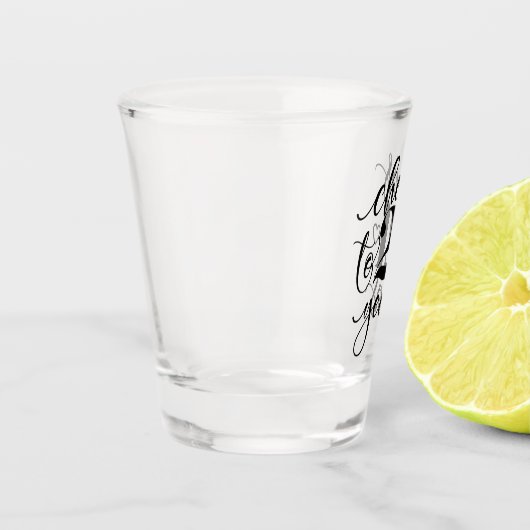 Kaas tot 21 jaar geboortedag shot glas (Links)