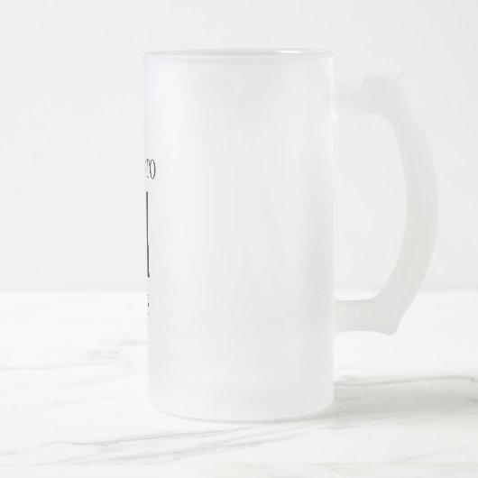 Kaas tot 21 jaar, gevroren bier matglas bierpul (Rechts)