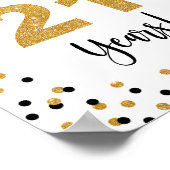 Kaas tot 21 jaar Jubileum of Birthday Sign Poster (Hoek)