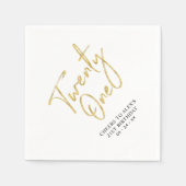 Kaas tot 21 | Moderne volwassen 21e verjaardag Par Servet (Voorkant)