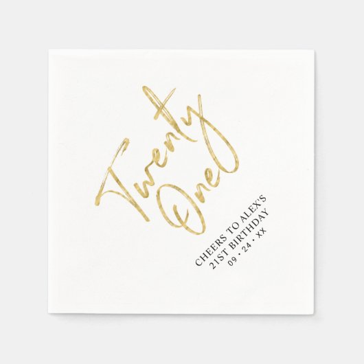 Kaas tot 21 | Moderne volwassen 21e verjaardag Par Servet (Voorkant)