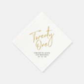 Kaas tot 21 | Moderne volwassen 21e verjaardag Par Servet (Hoek)