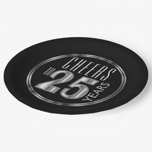 Kaas tot 25 jaar papieren bordje (Gekanteld)