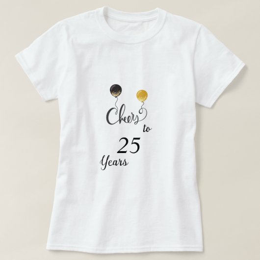 Kaas tot 25 jaar t-shirt (Design voorkant)