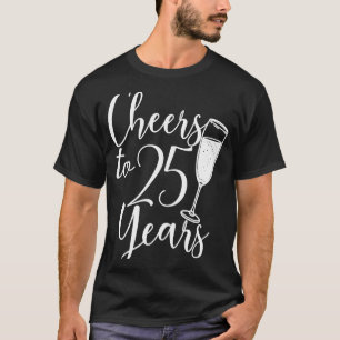 Kaas tot 25 jaar voor vrouwelijke Mannen 25e verja T-shirt
