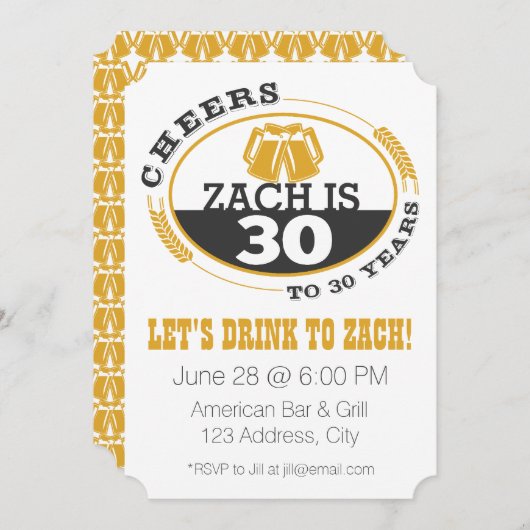 Kaas tot 30 jaar kaart (Voorkant / Achterkant)