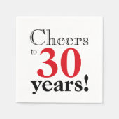 Kaas tot 30 jaar retro cherry red coole graphic servet (Voorkant)