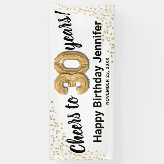 Kaas tot 30 jaar verjaardag spandoek (Verticaal)