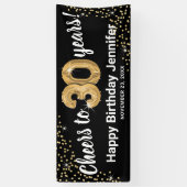 Kaas tot 30 jaar verjaardag spandoek (Verticaal)