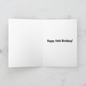 Kaas tot 350 Dog Years 50th Birthday Card Kaart (Binnen)