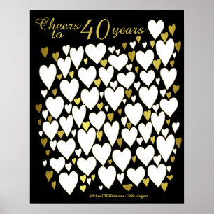 Kaas tot 40 jaar - 40e verjaardag poster