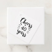Kaas tot 40 jaar bedankjes labels (In situ)