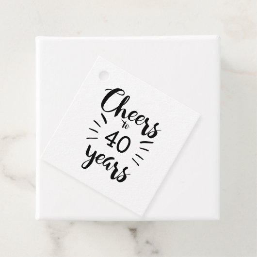 Kaas tot 40 jaar bedankjes labels (In situ)