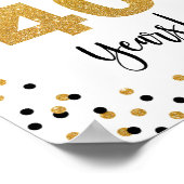 Kaas tot 40 jaar Jubileum of Birthday Sign Poster (Hoek)