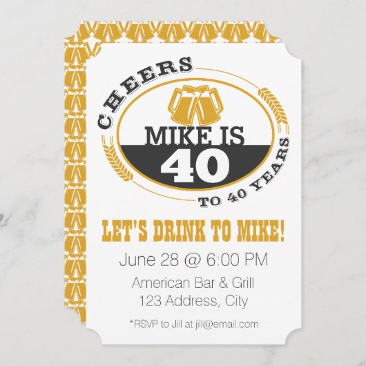 Kaas tot 40 jaar kaart (Voorkant / Achterkant)