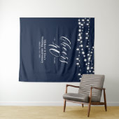 Kaas tot 40 jaar | Navy 40th Wedding Jubileum Wandkleed (In Situ (horizontaal))