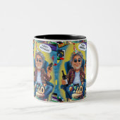 Kaas tot 40 jaar tweekleurige koffiemok (Voorkant rechts)