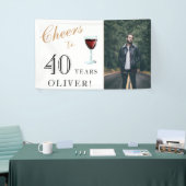 Kaas tot 40 jaar Wijn 40e verjaardag Foto Spandoek (Beurs)