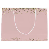 Kaas tot 50 jaar Gold Glitter Groot Cadeauzakje (Achterkant)