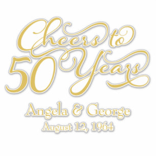 Kaas tot 50 jaar Jubileum Kus-Kus-Kus-Kus Sticker