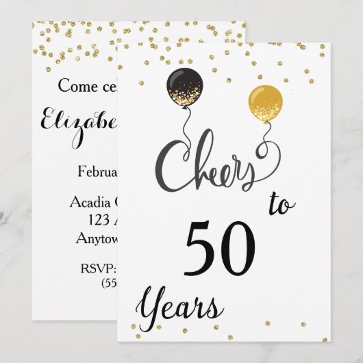 Kaas tot 50 jaar kaart (Voorkant / Achterkant)