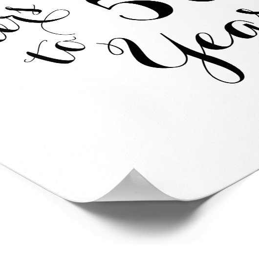 Kaas tot 50 jaar Poster (Hoek)