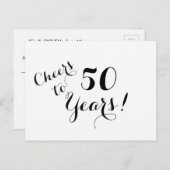 Kaas tot 50 jaar Reactie na Kaart (Voorkant / Achterkant)