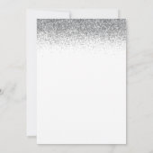 Kaas tot 50 jaar Silver Gold Glitter Champagne Kaart (Achterkant)