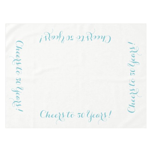 Kaas tot 50 jaar tafelkleed (Voorkant (Horizontaal))