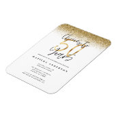 Kaas tot 50 jaar zwart en goud modern, stijlvol magneet (Linkerzijde)