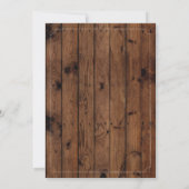 Kaas tot 60 jaar: Birthday Wood Rustic Foto Kaart (Achterkant)