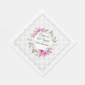 Kaas tot 60 jaar Ruitenroze Servet (Hoek)