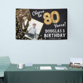 Kaas tot 80 jaar Gold Balloon 2 Fotodag Spandoek (Beurs)