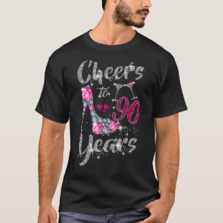 Kaas tot 90 jaar 90 jaar met 90 jaar wijn laat Dia T-shirt
