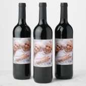 Kaas tot jaar Jubileum Jaar Fotolabel Wijn Etiket (Flessen)