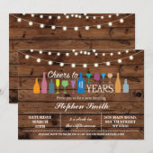 Kaas tot jaren Alle verjaardagsbalie uitgenodigd Kaart (Voorkant / Achterkant)