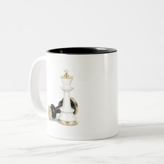 Kaas Tweekleurige Koffiemok (Voorkant links)