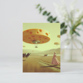 Kaas UFO's in de zuivelweide Briefkaart (Staand voorkant)