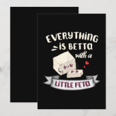 Kaas uit Griekenland - Feta-fans Feestdagenkaart (Voorkant / Achterkant)