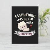 Kaas uit Griekenland - Feta-fans Feestdagenkaart (Staand voorkant)